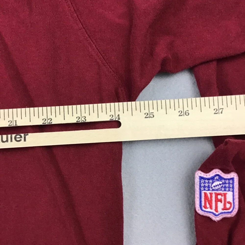Vintage Washington Redskins Shirt Men XL Red adidas Long Sleeve Mock Neck Coach